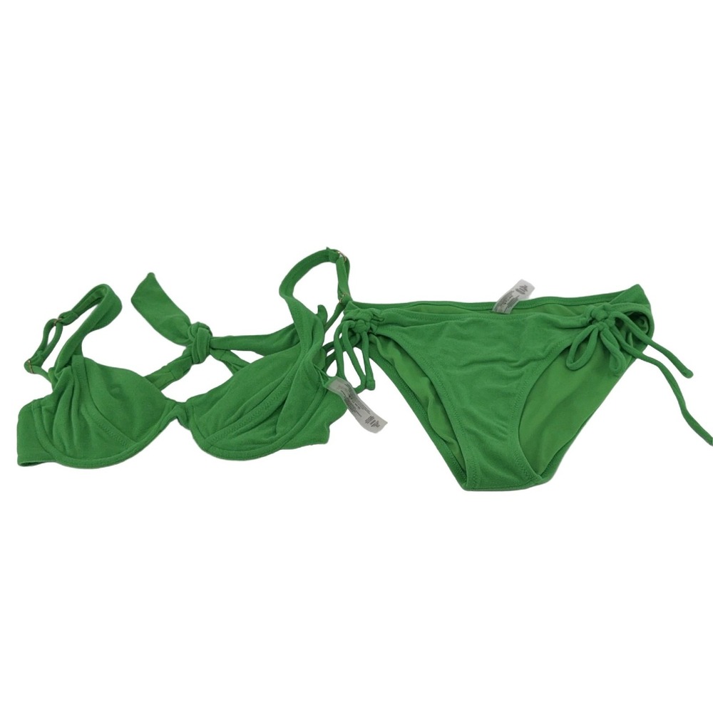 Raisins Bikini Set Women's Bright‎ Green Two-Piece Swimsuit Size M